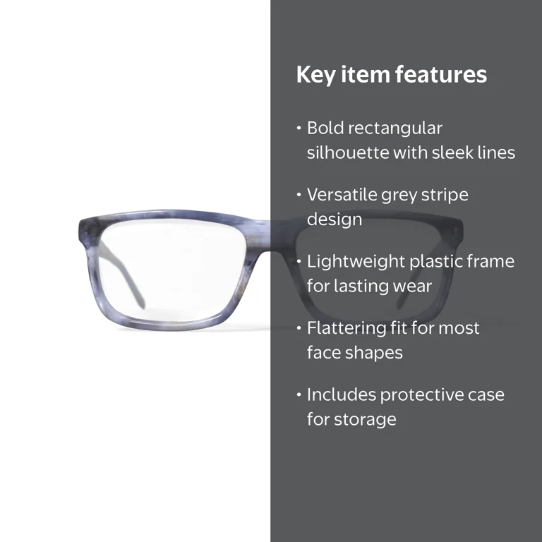 Phat Farm Men's HV723 Rectangular Prescription Eyeglasses with