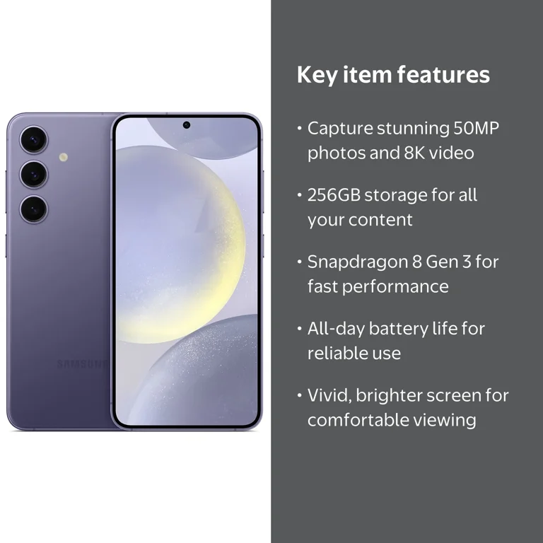 Samsung Galaxy S24+ 256GB Unlocked Android Smartphone with 50MP