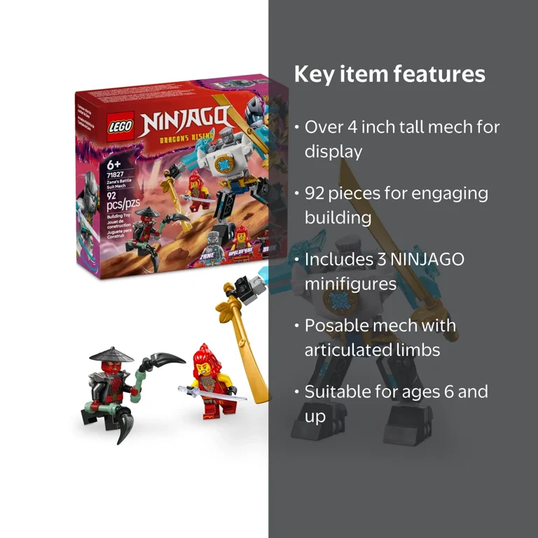 LEGO, NINJAGO Set, 71827, Building Toy for Kids Ages 6+ - Walmart.com