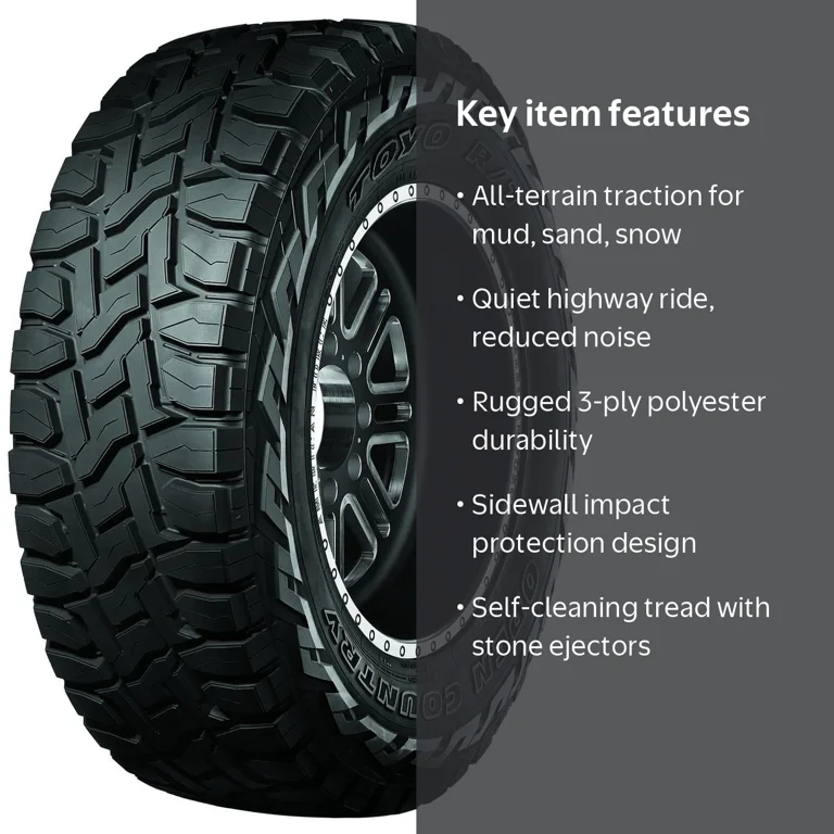 Toyo Open Country R/T 37x12.50R17 124Q D Tire - All Season, Rugged