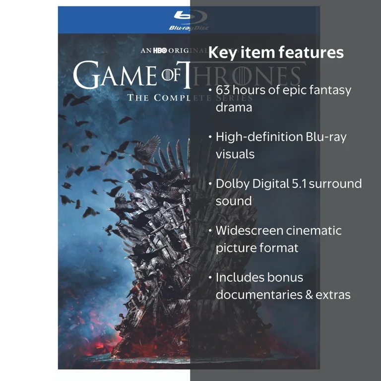 洋画・外国映画 Game of Thrones Blu-ray Complete Box SDS, Game of Thrones: The Complete Series, 73 episodes on 31 discs