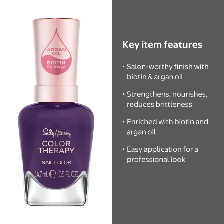 Sally Hansen Color Therapy Nail Polish Confident Queen with Argan