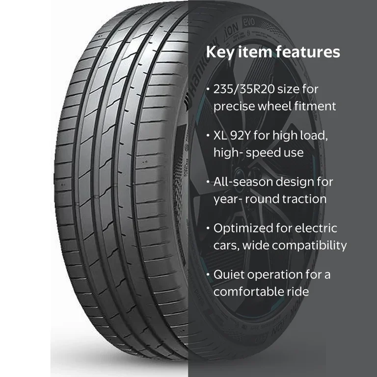 Hankook iON evo AS IH01 All-Season Tire, 235/35R20 92Y XL, for