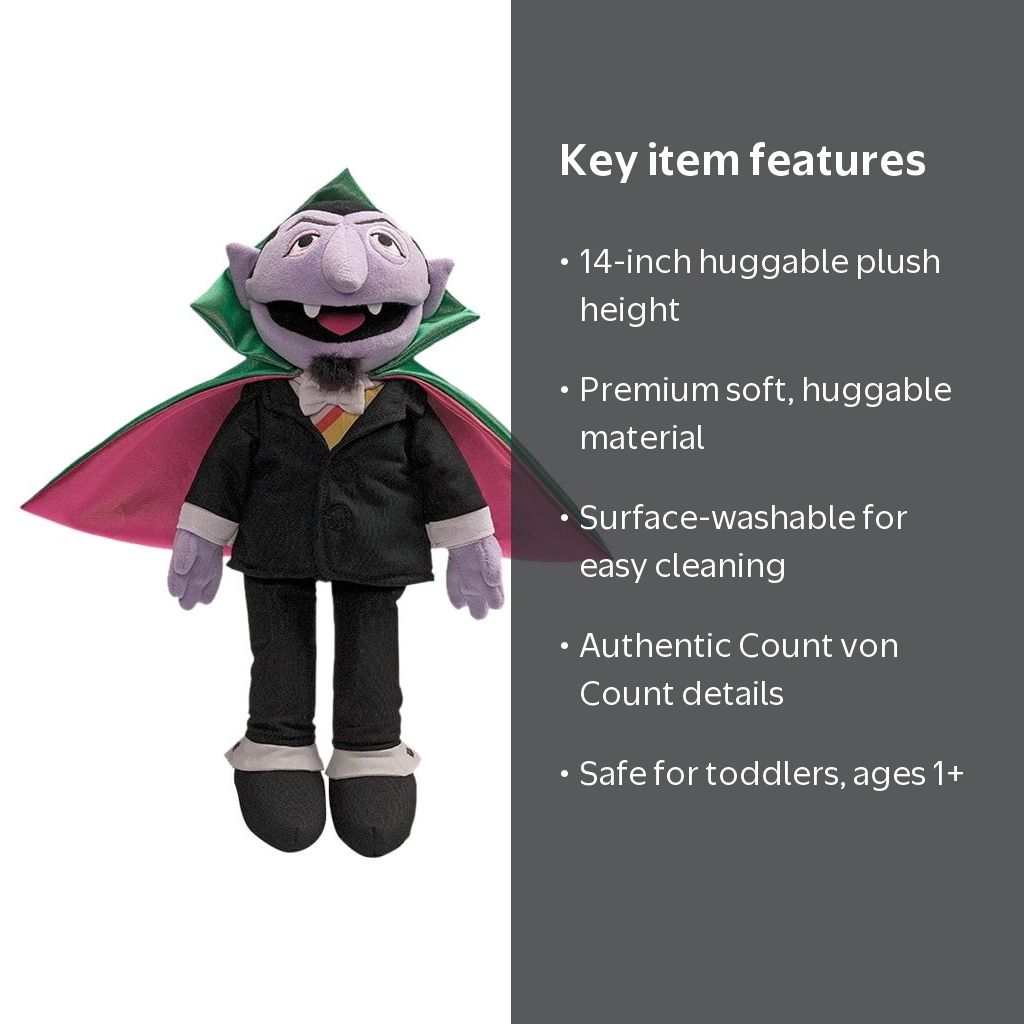 Sesame Street Count Von Count Plush - Walmart.com