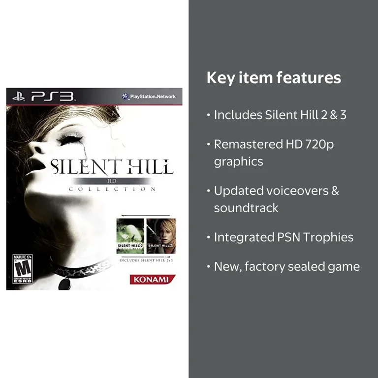 Konami Silent Hill HD Collection Game for PlayStation 3 (PS3) with
