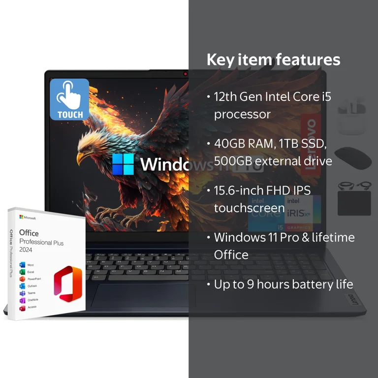 Lenovo IdeaPad Laptop 2025 Business Computer, 15.6
