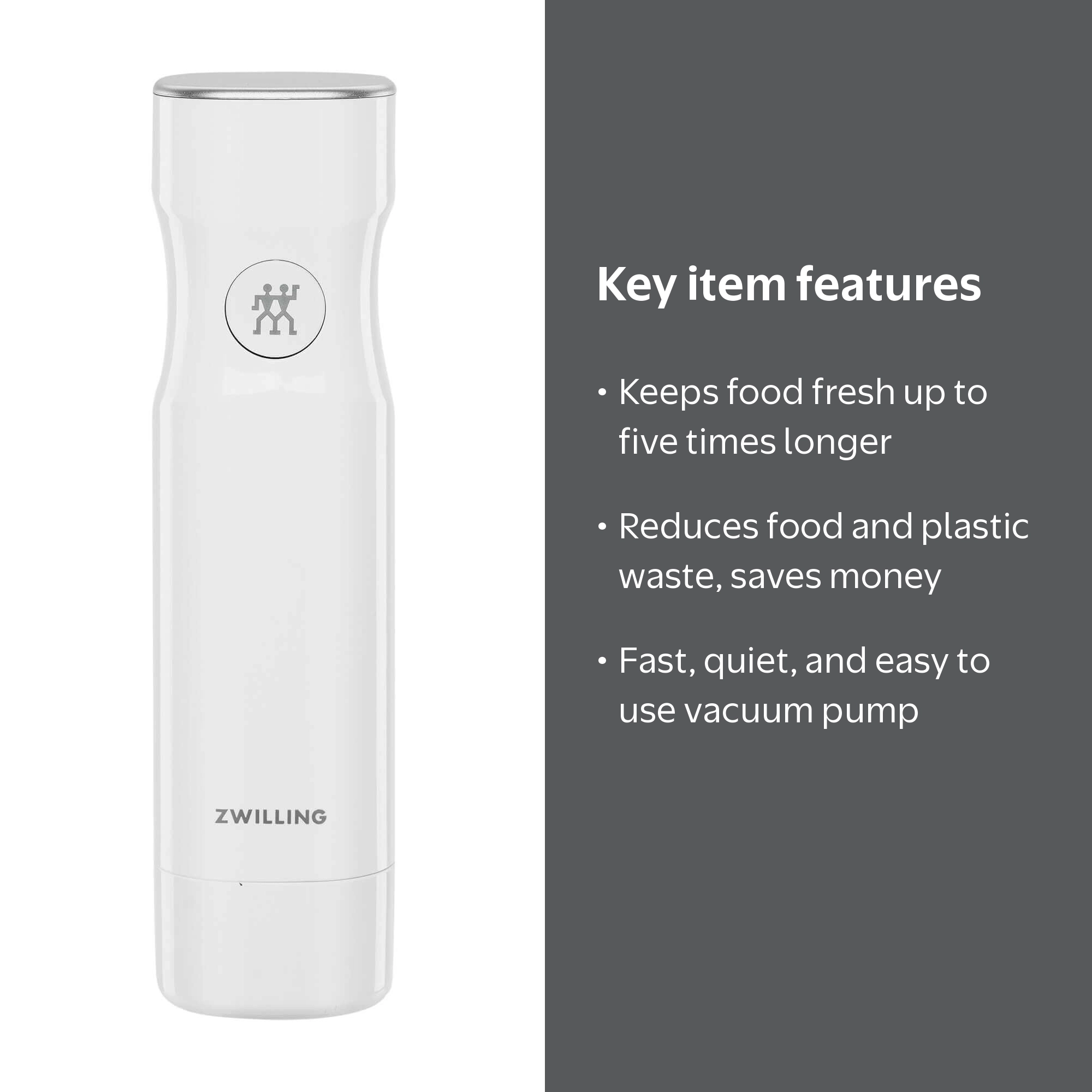 ZWILLING, Vacuum Pump, Handheld Food Sealer, White - Walmart.com