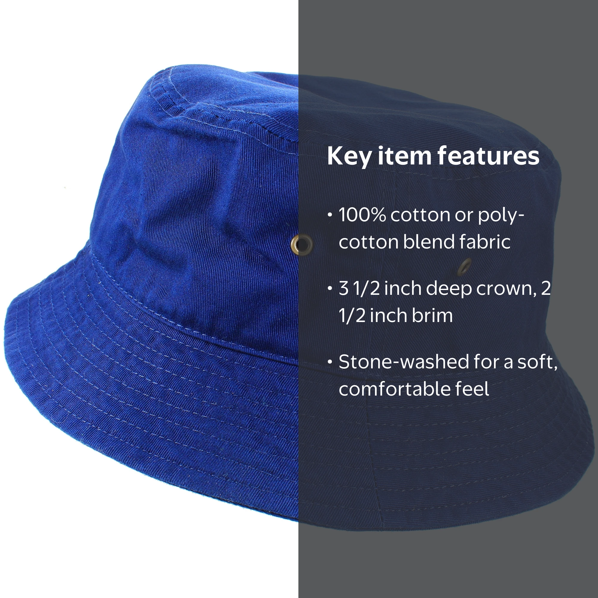 Gelante Bucket Hat 100% Cotton Packable Summer Travel Cap 