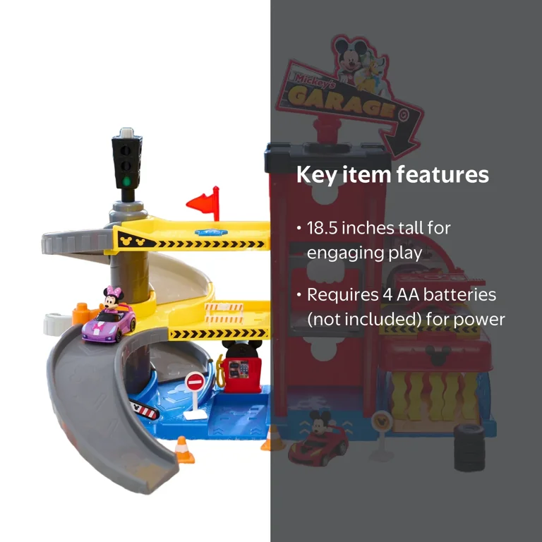 Disney Junior Mickey Mouse Ready to Race Garage, Lights and Sounds