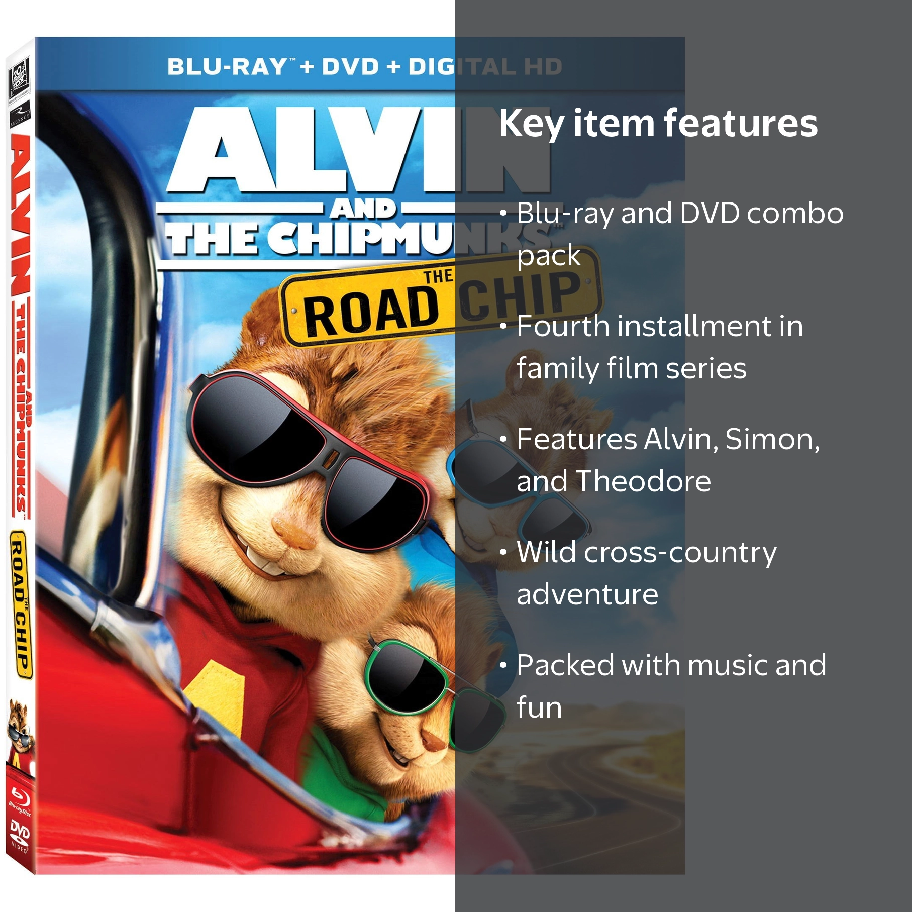 Alvin and the Chipmunks: The Road Chip (Blu-ray, DVD) - Walmart.com