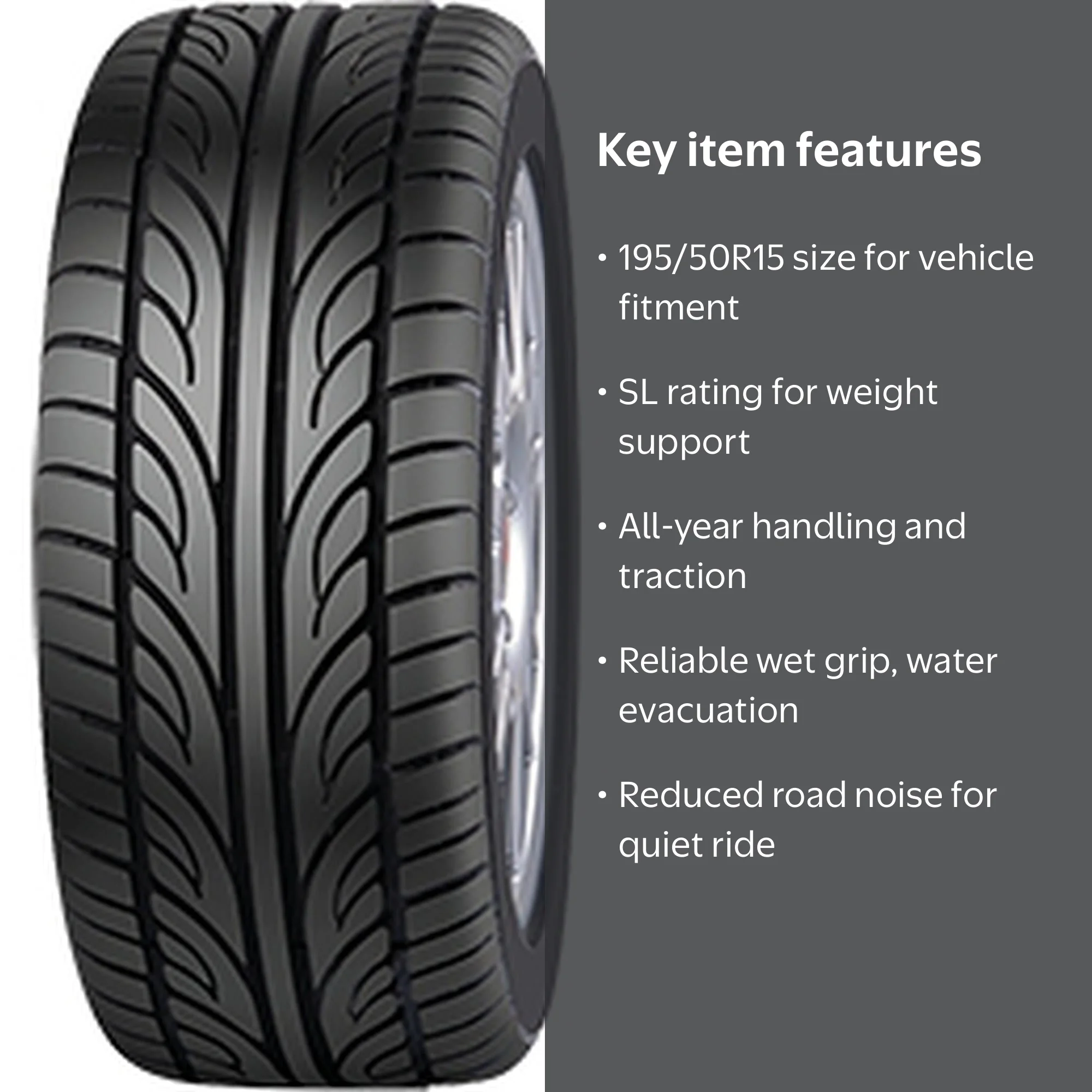 Forceum HENA UHP All Season 195/50R15 82V Passenger Tire - Walmart.com