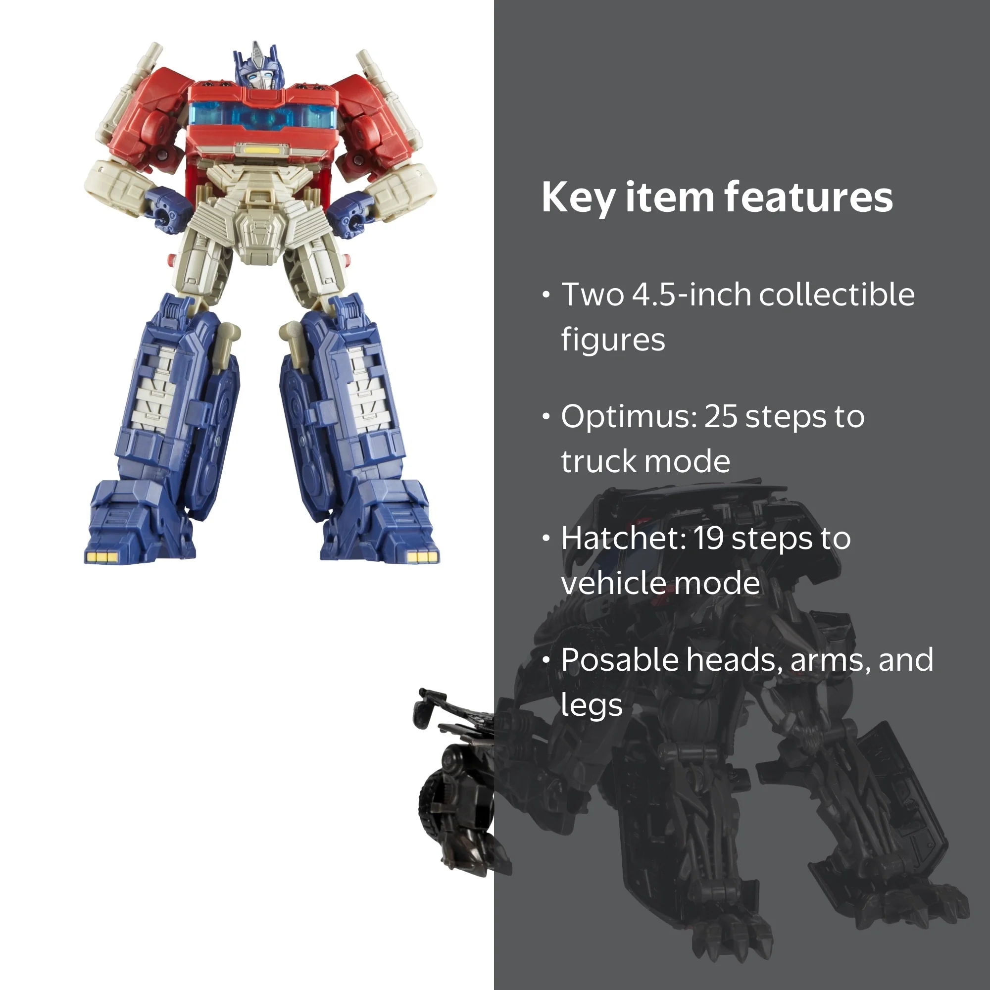 Transformers One 112 Optimus Prime and Dark of the Moon Decepticon