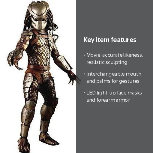 Hot Toys Collectible Classic Predator Collectible Figure from the