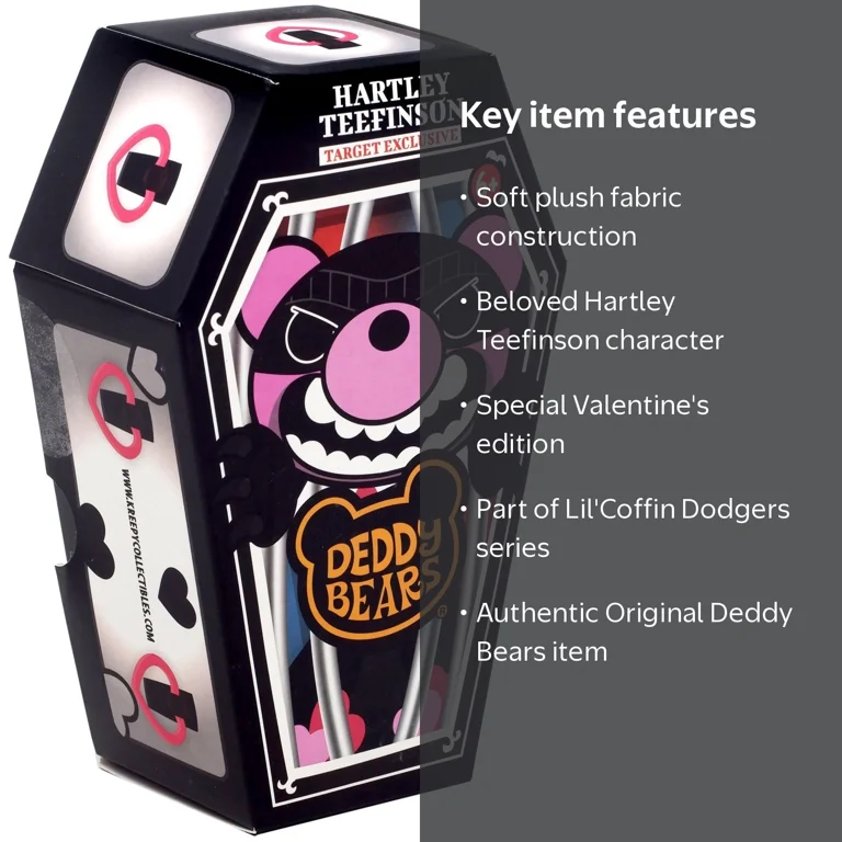 Deddy Bears Lil'Coffin Dodgers Hartley Teefinson Plush (Valentines