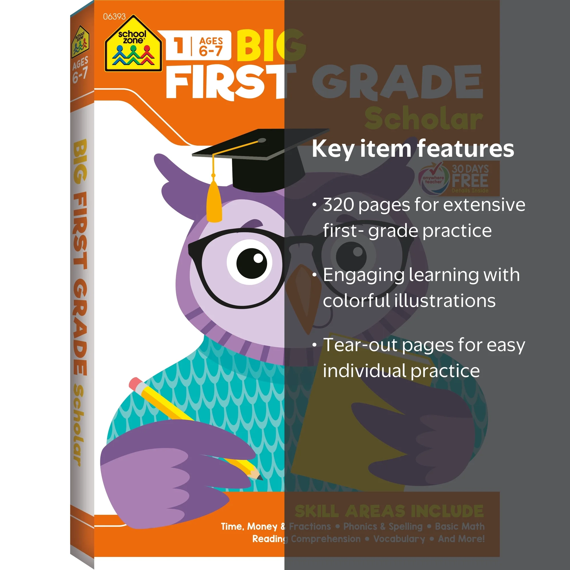 Walmart Exclusive: Big First Grade Scholar Workbook for Kids