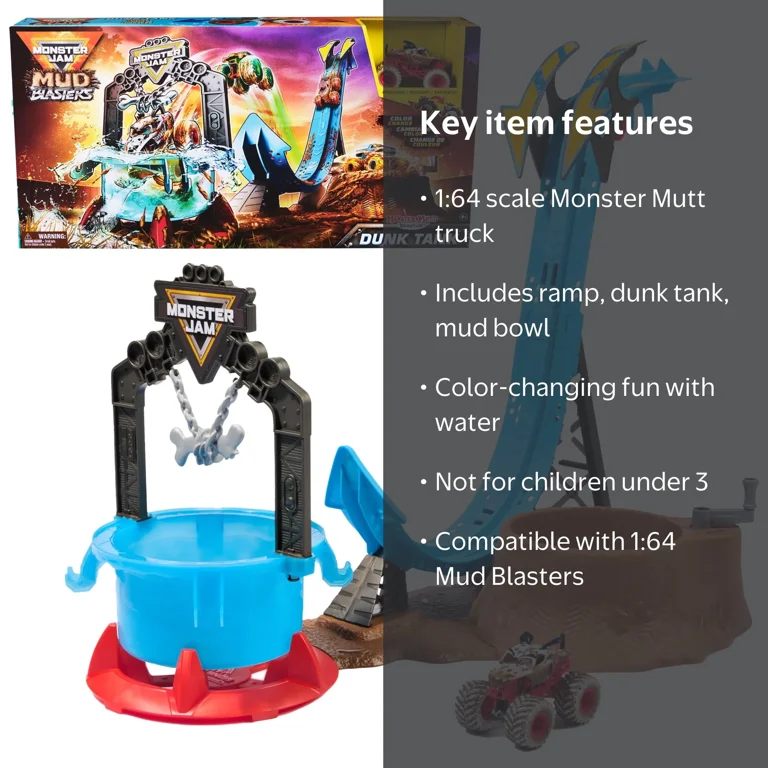 Monster Jam, Mud Blasters, Color Change, Multicolor - Walmart.com