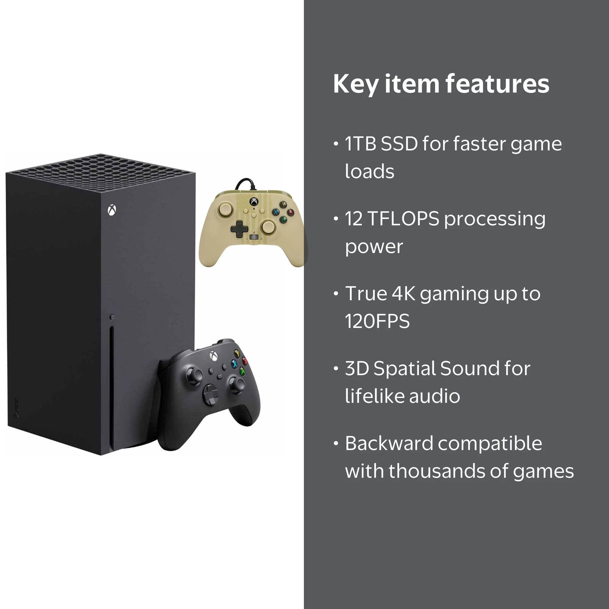 Microsoft, Xbox Series X, 1TB SSD Bundle, Enhanced Wired