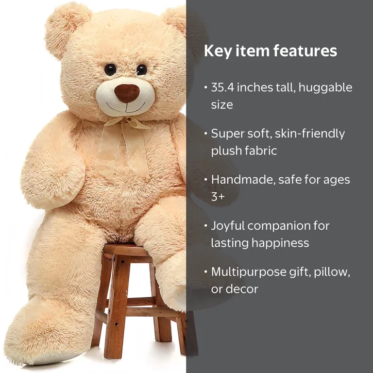 Lotte's Teddy Bear 4体セット ぬいぐるみ MaoGoLan Jumbo Sized 35.4