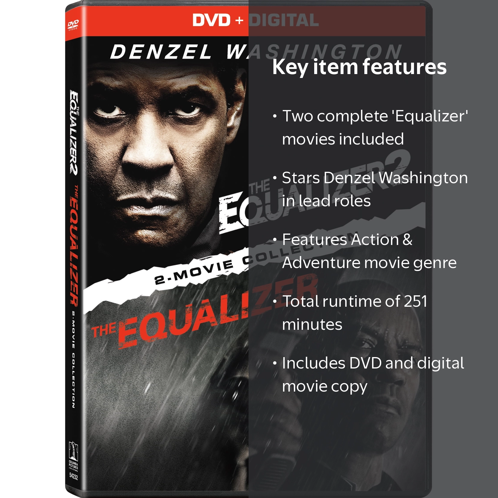 The Equalizer 2-Movie Collection (DVD + Digital Copy) (Walmart