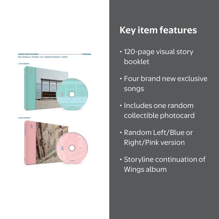 BTS - You Never Walk Alone Album, Wings Continuation, Random Cover