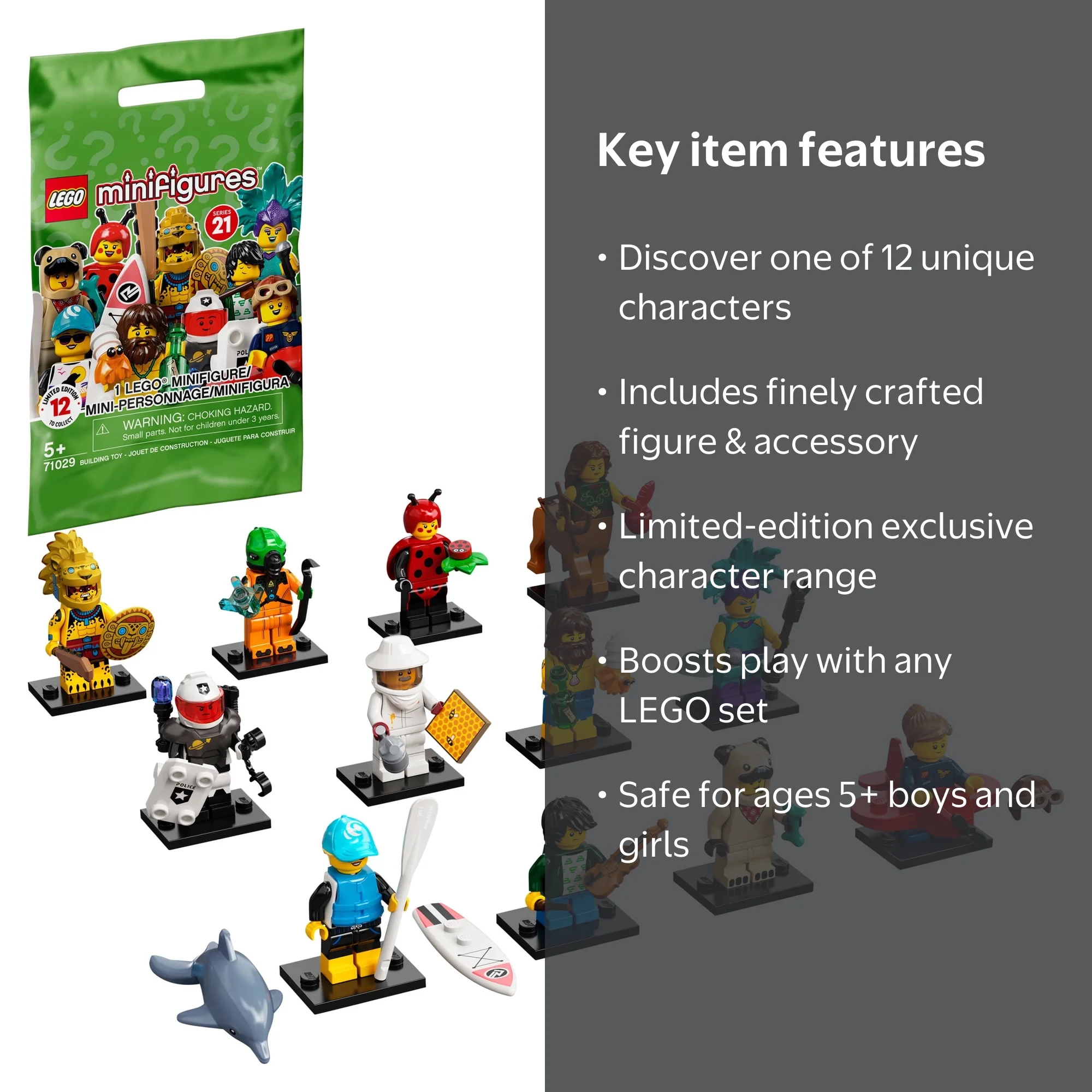 LEGO Mini Figurine Set Series 21 Limited Edition Polybag Pack