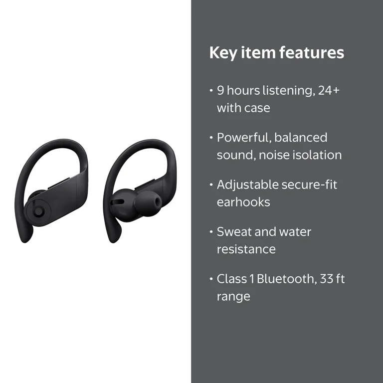 Beats by Dr. Dre Powerbeats Pro Wireless Earphones, Apple H1 Chip