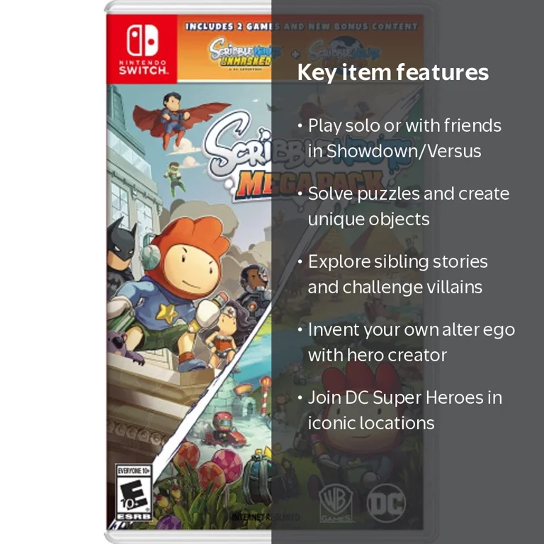 Warner Bros Scribblenauts Showdown Nintendo Switch 883929632138
