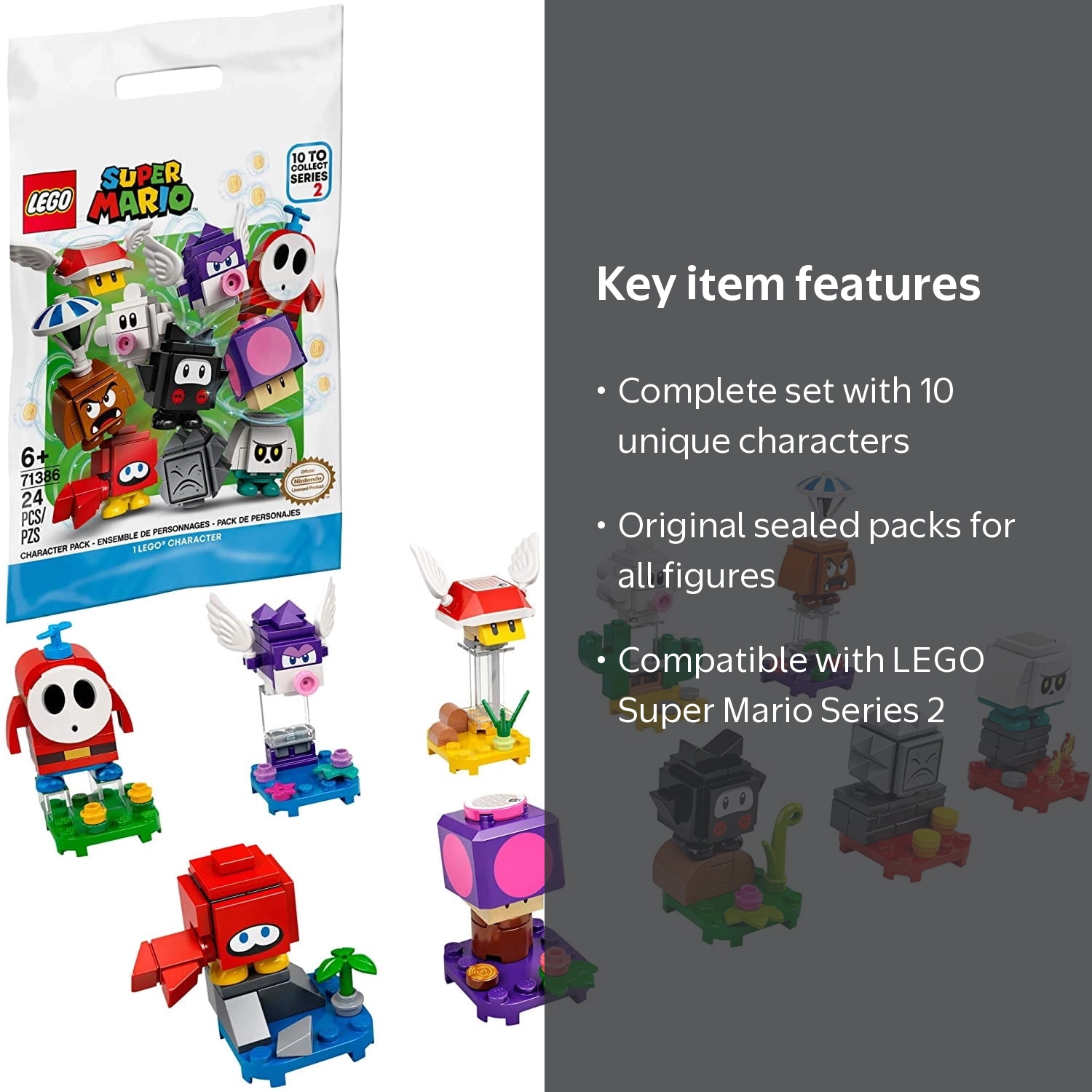 LEGO, Series 2 Character Packs, Complete Set of 10 (71386