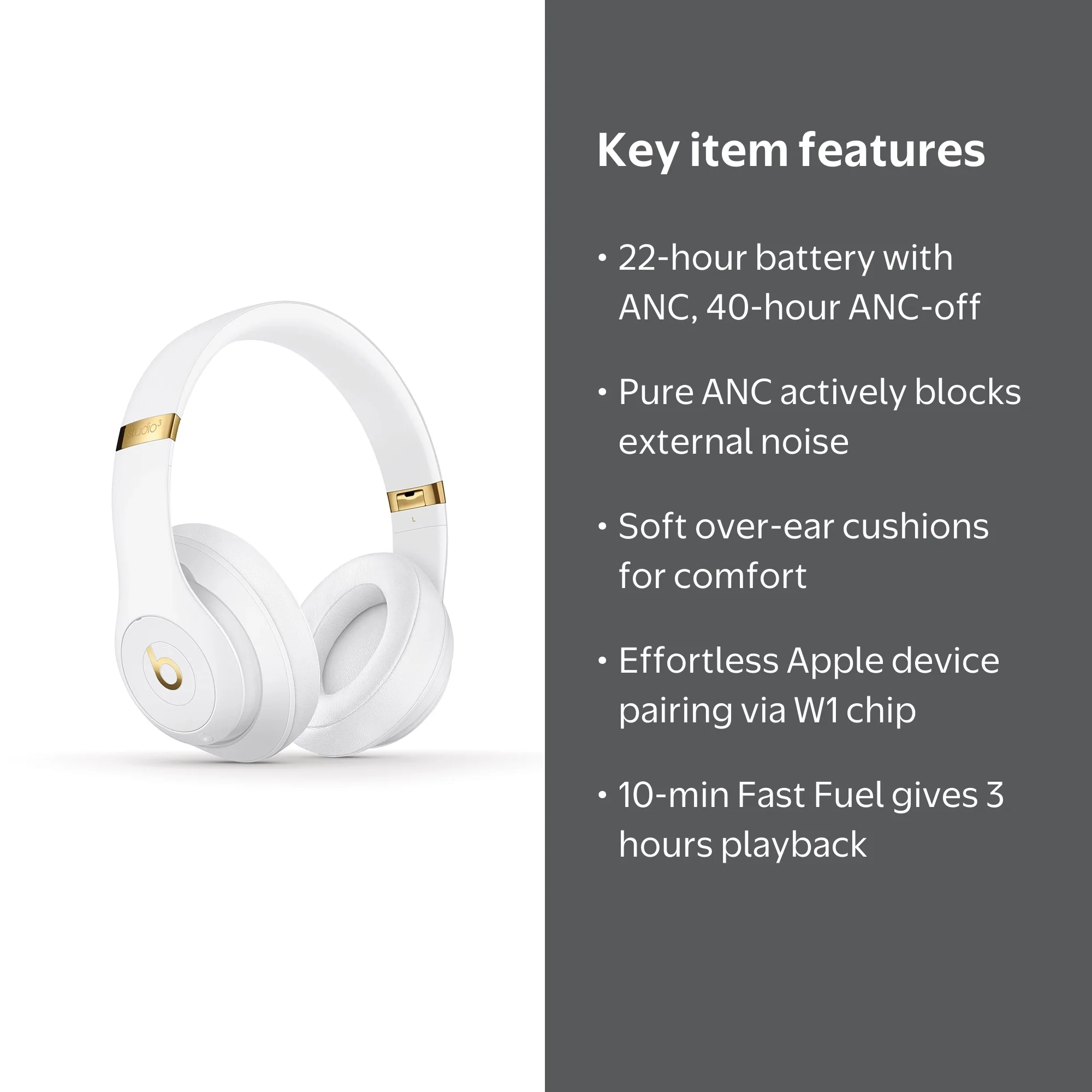 Beats Studio3 Wireless Noise Cancelling Headphones with Apple W1