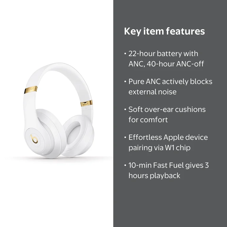 Beats Studio3 Wireless Noise Cancelling Headphones with Apple W1
