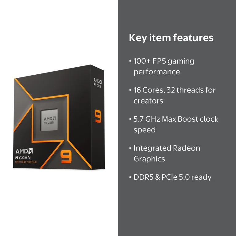 AMD Ryzen 9 9950X - Ryzen 9 9000 Series Granite Ridge (Zen 5) 16