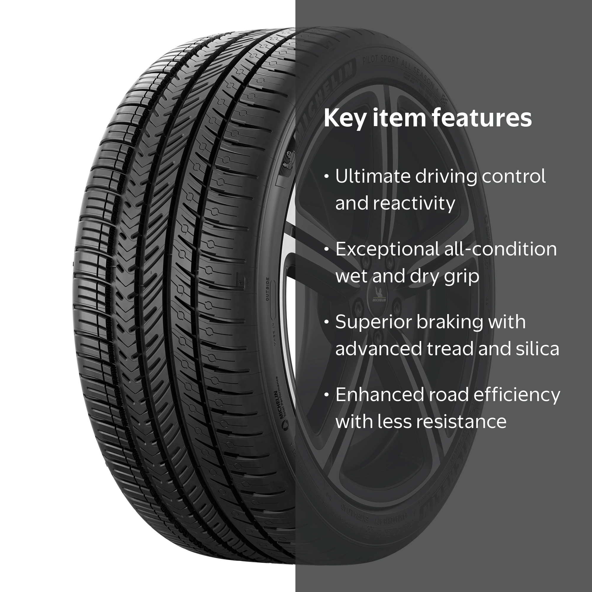 Michelin Pilot Sport All Season 4 235/35ZR19 91Y XL Tire - Walmart.com