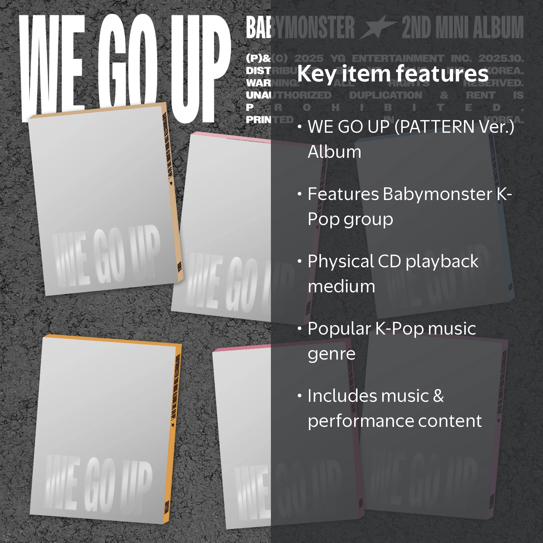 Babymonster - WE GO UP (PATTERN Ver.) - Music & Performance - CD