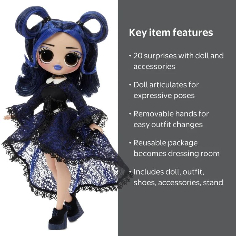 lol サプライズ OMG ムーンライト LOL Surprise OMG Moonlight B.B. Doll - Dress Up Set with 20