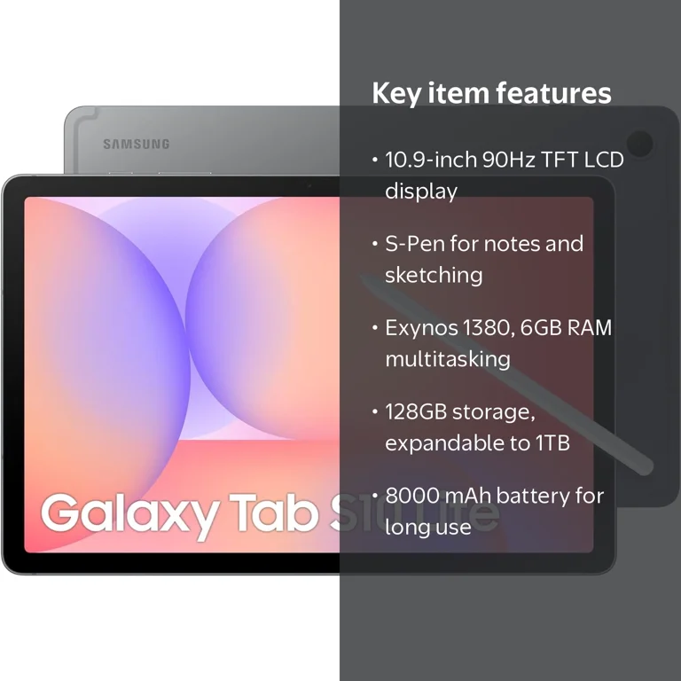Samsung Galaxy Tab S10 Lite with S-Pen (128GB Storage, 6GB RAM) Wi
