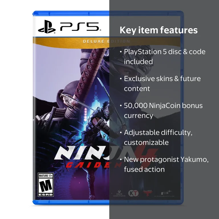NINJA GAIDEN 4 ‚Äì Deluxe Edition ‚Äì PlayStation¬Æ 5 Disc + Code