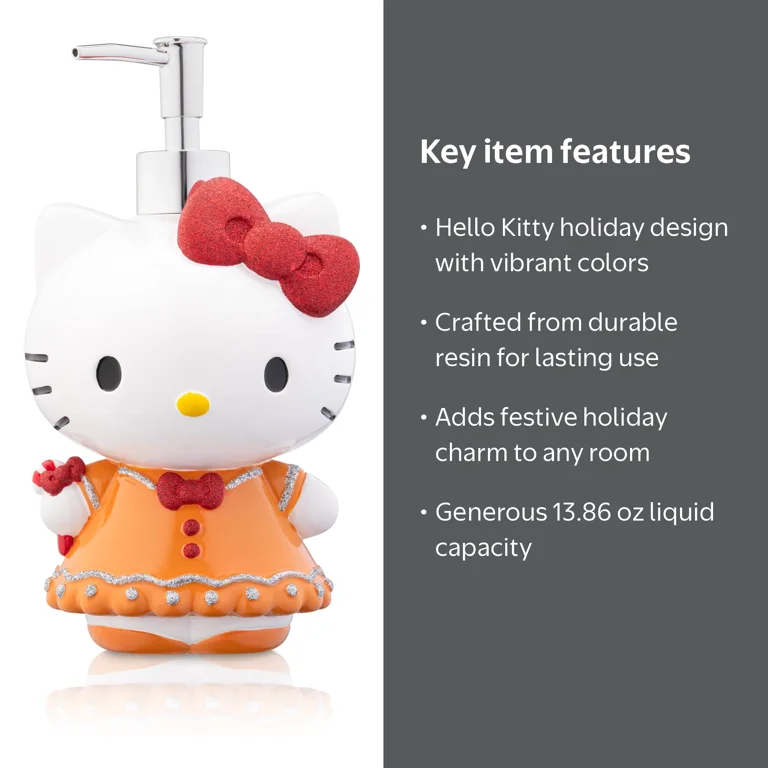 Sanrio, Hello Kitty Gingerbread Cookie Soap or Lotion Dispenser