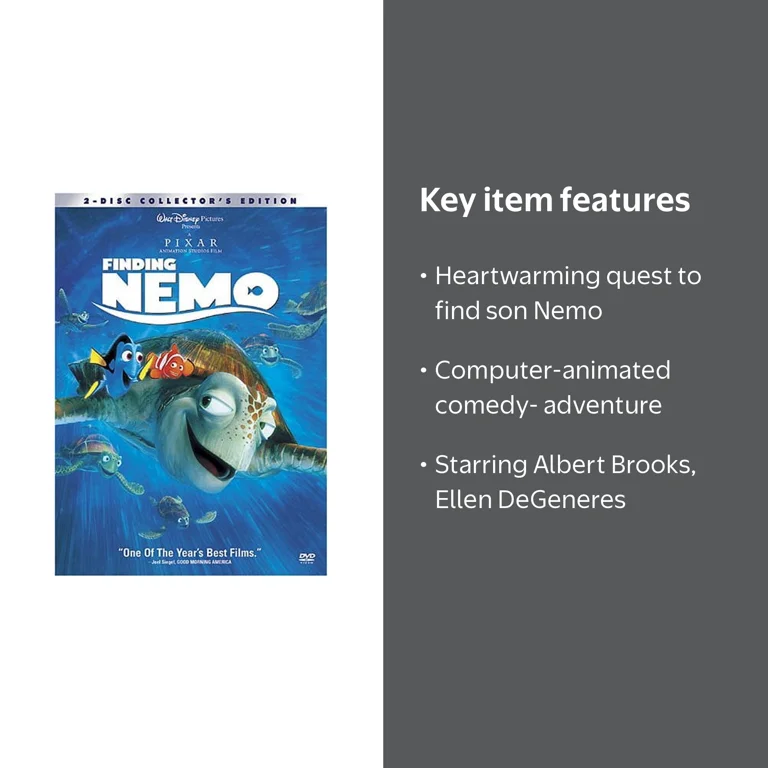 Finding Nemo & Dory Two-Disc Collector's Edition Movie DVD