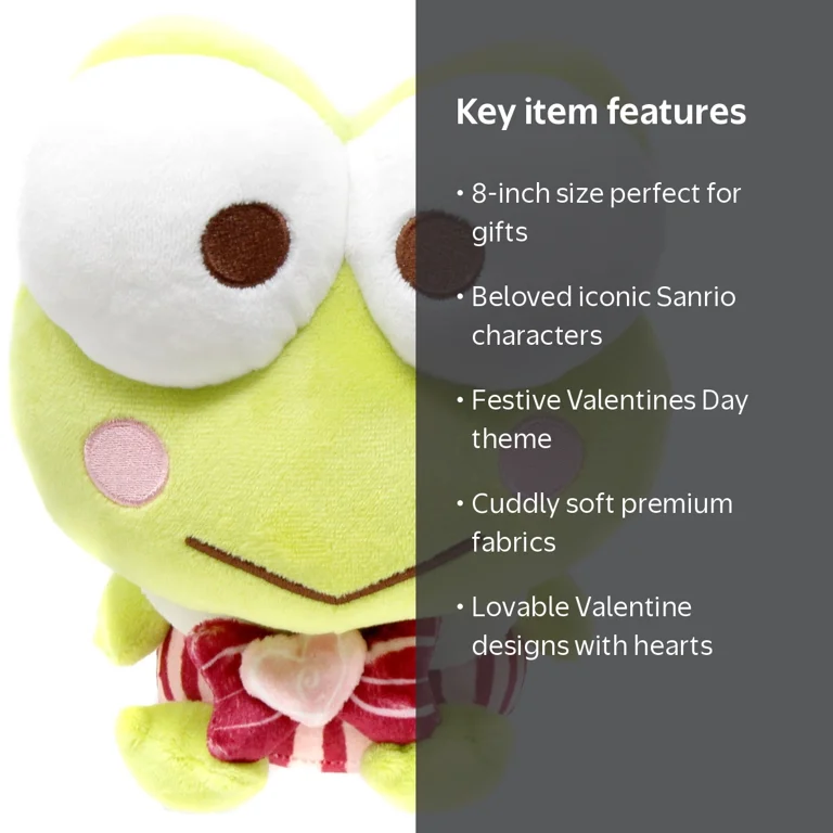 Sanrio 2026 Valentine's Day Keroppi Plush - Walmart.com