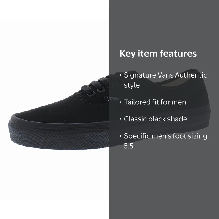 Vans Brand Authentic Core Classics Shoes with Durable Canvas and