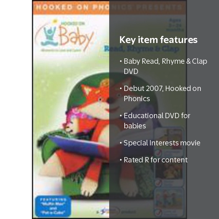 Hooked on Baby: Read, Rhyme & Clap (DVD), Hooked on Phonics