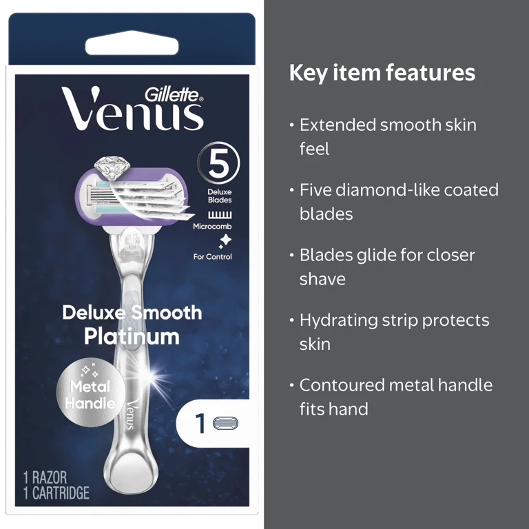Gillette® Venus Platinum Extra Smooth Razor - Walmart.com