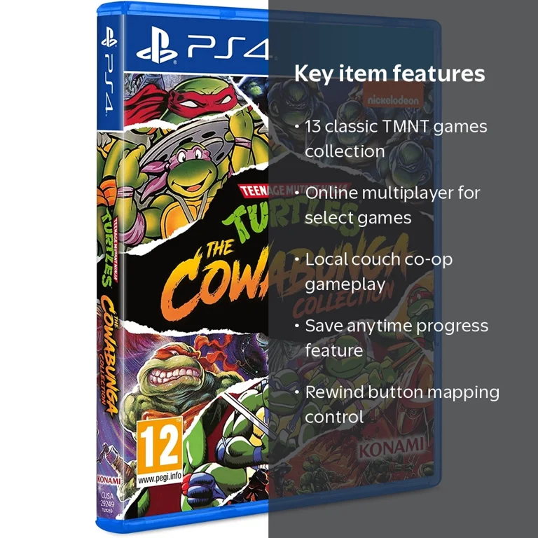 Teenage Mutant Ninja Turtles, Cowabunga Collection, Region Free