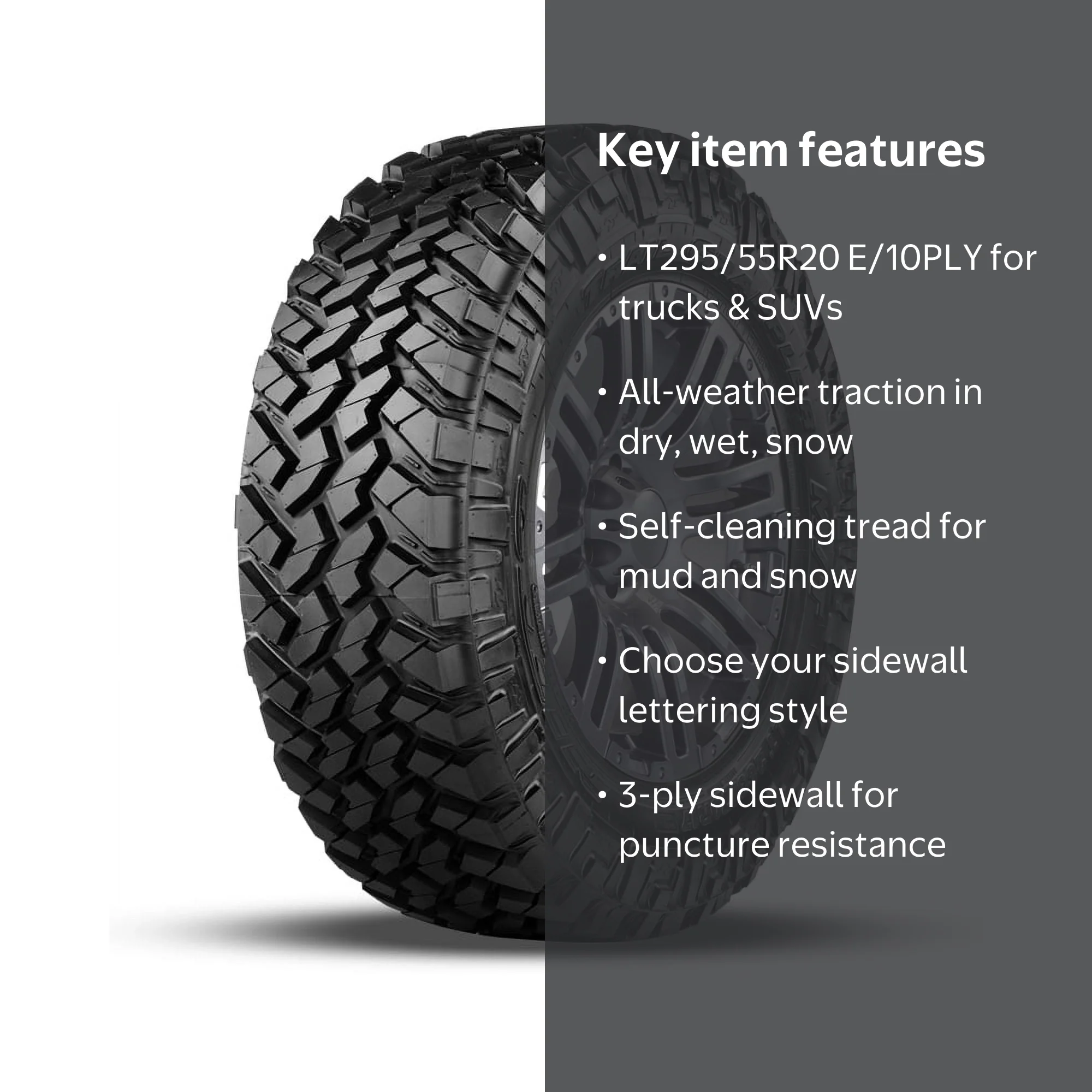 Free Shipping! Nitto Trail Grappler M/T 295/55R20 123/120Q Mud