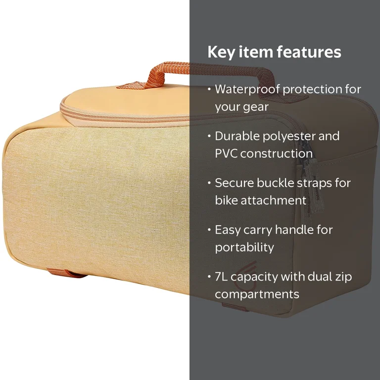 sixthreezero Bike Bag Rear Rack, Waterproof Bicycle Pannier, Carry