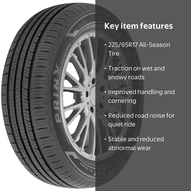 Prinx, Passenger Tire, 225/65R17 102H All Season, All-Season Tread