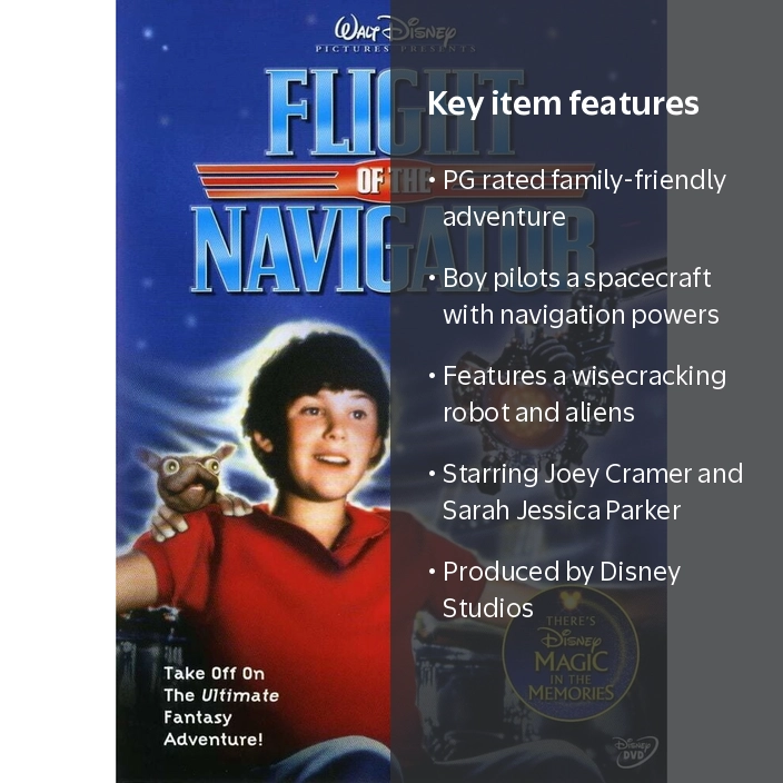 Walt Disney Video: Flight of the Navigator, PG Adventure Movie
