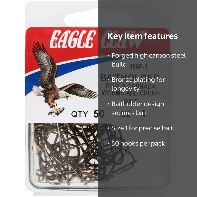 eagle claw fish hooks 14 ct Nickel Offset Kahle Hook Eagle Claw 2X Treble Hooks are versatile additions to any anglers tackle box Eagle Claw 254 O'Shaughnessy Hooks