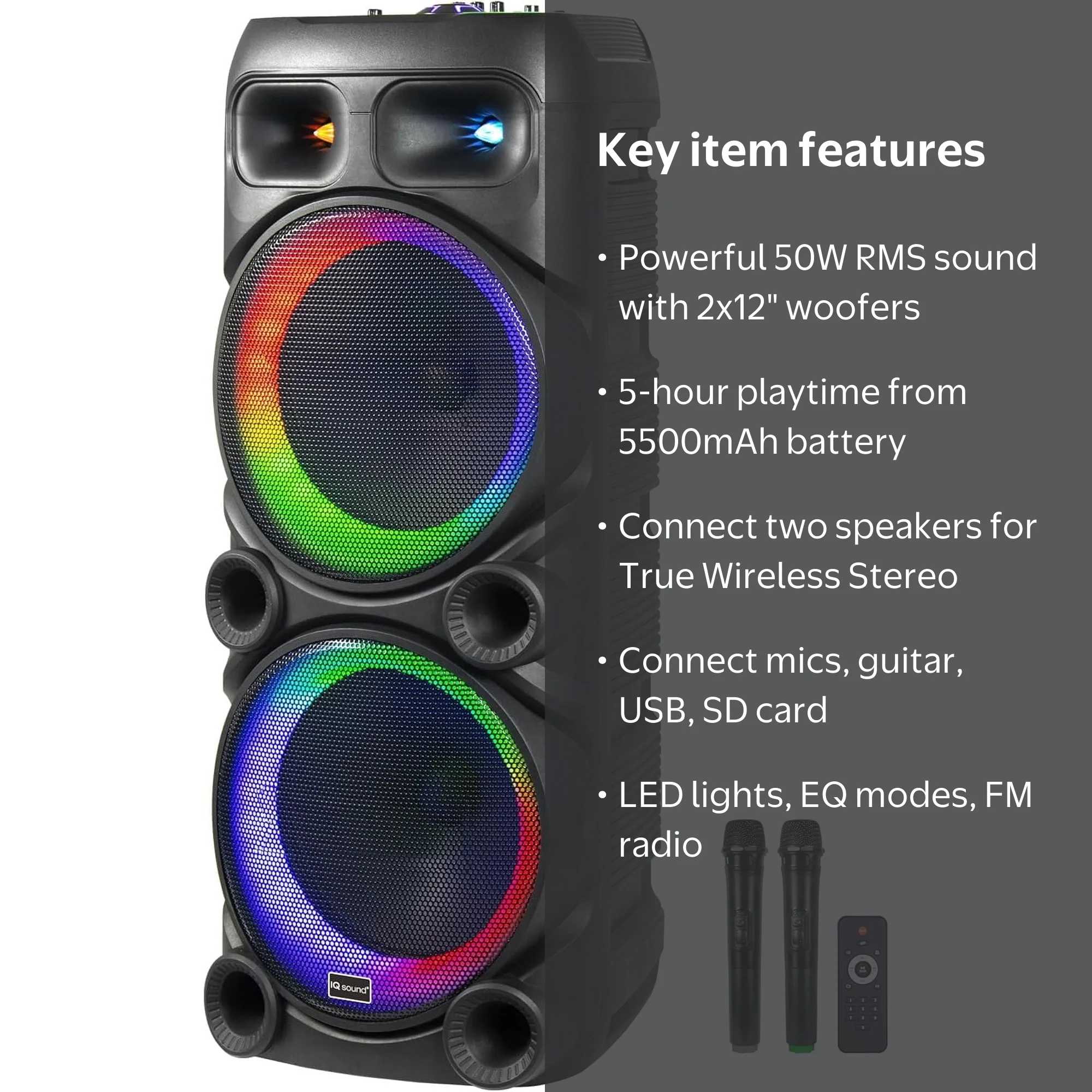 IQ Sound IQ-6512DJBT 2x12