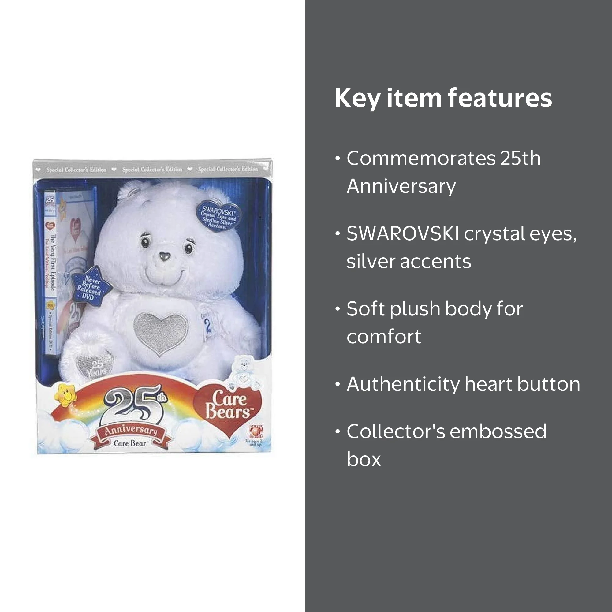 Original Care Bears 25th Anniversary Bear with DVD - Ultimate